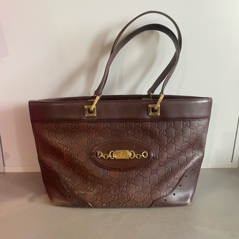 Gucci Medium Guccissima Punch Tote